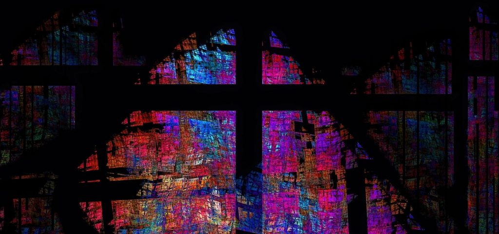 abstract cross imagery